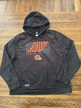 CLEVELAND BROWNS (Combine Authentic) Men’s Brown Hoodie - Combine Training